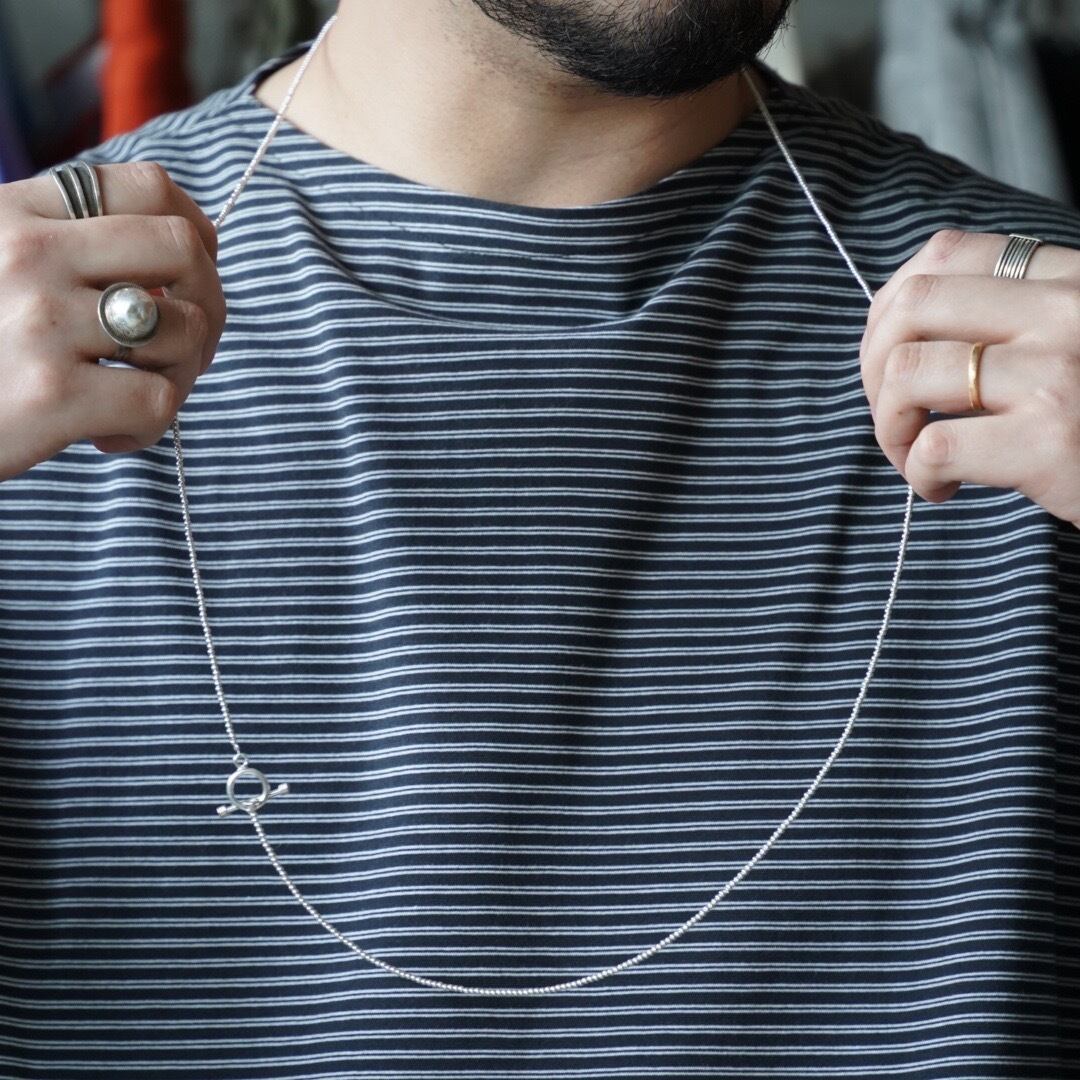 独特なINTERIM TAXCO SILVER PAIR NECKLACE デニム