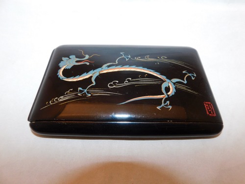 龍絵漆のシガレットケース Urushi lacquer cigarette case