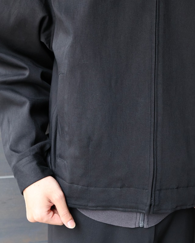 "FILA" minimal zip up blouson