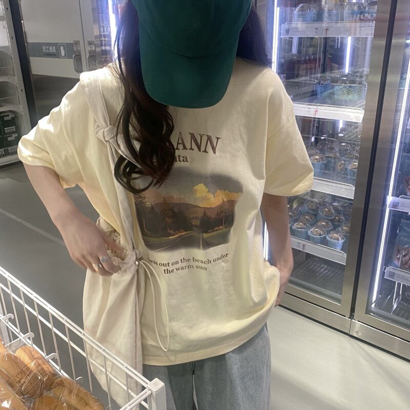 イエローTシャツ サマーレッドルーズ 夏物 試着室91099184467