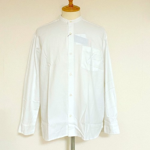Thermolite® Viyella Band Collar L/S Shirts　White