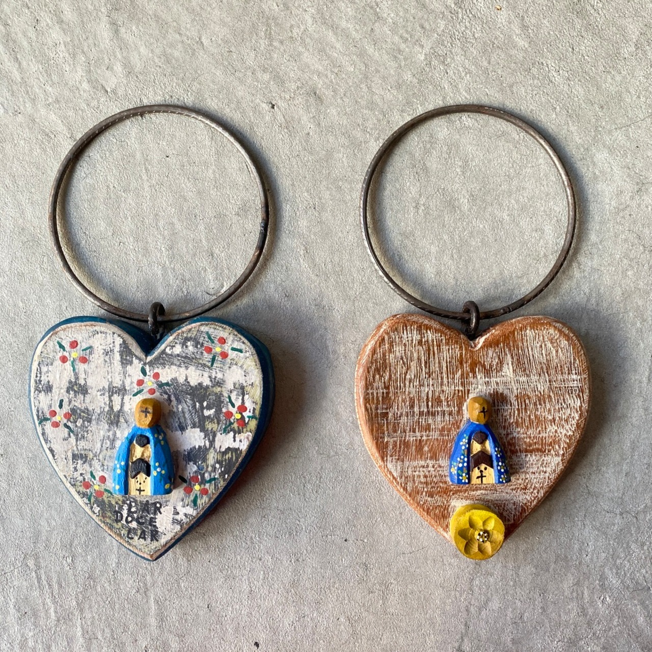 フォークアート OA 壁掛け アイアン アパレシーダ ブルー