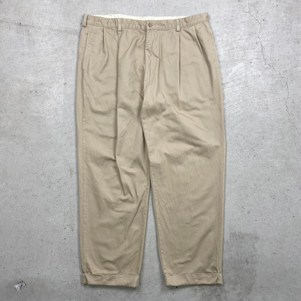90年代 USA製 Polo Ralph Lauren ポロラルフローレン ワイドチノパンツ