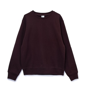 15oz Garment Dye Crew Neck Sweat <Brown>