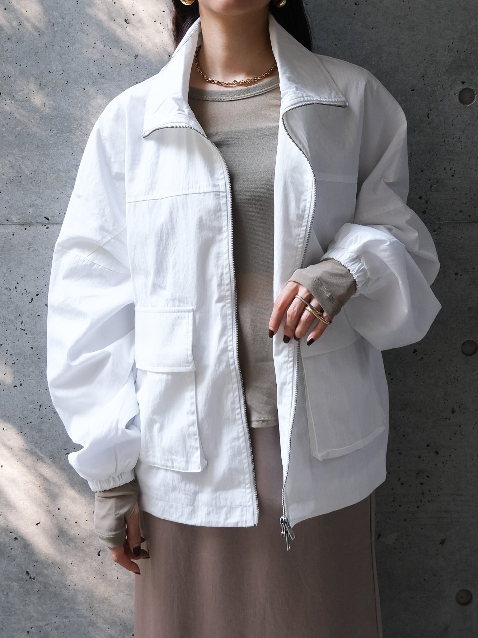 TWILL STAND COLLAR JK(ﾂｲﾙｽﾀﾝﾄﾞｶﾗｰｼﾞｬｹｯﾄ)【7533207】 | CIEL'AIR