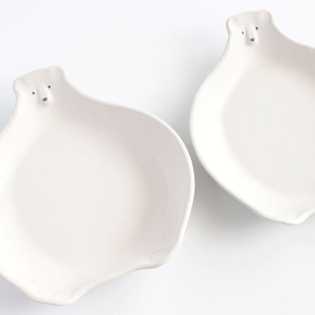 シロクマのお皿 大 陶器 よしざわ窯 | うつわと暮らし｜M's homelife