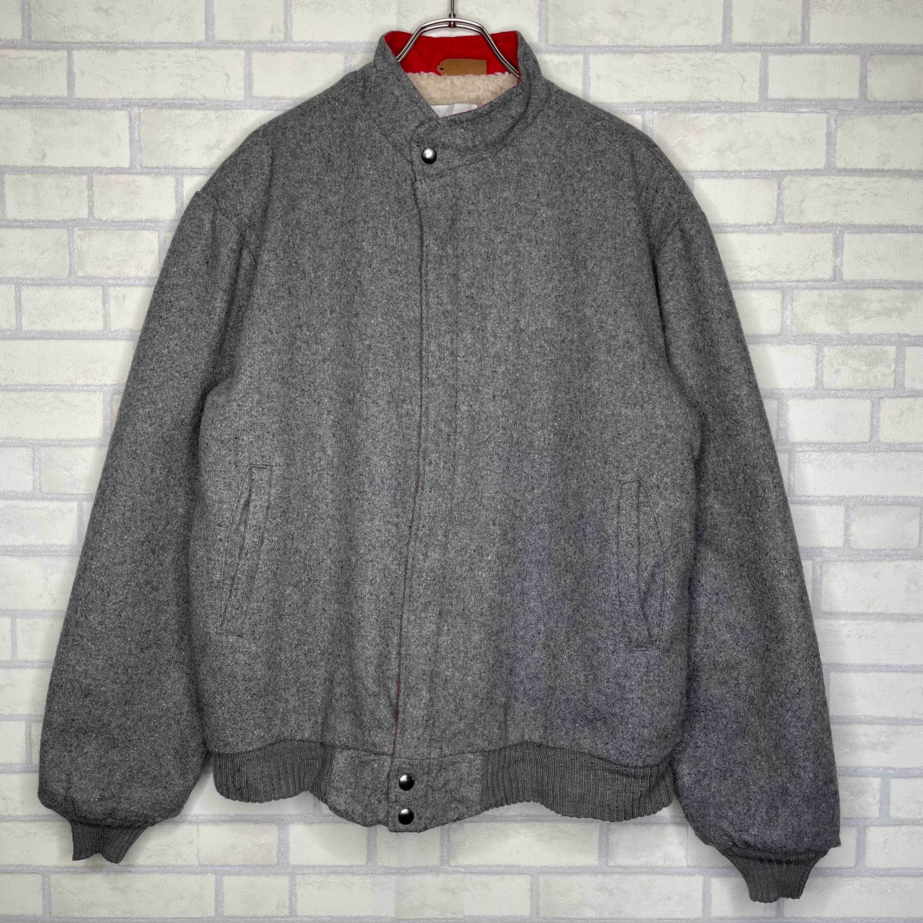Lakeshine ウールジャケット XL グレー 裏地ボア Made in USA 状態良好 