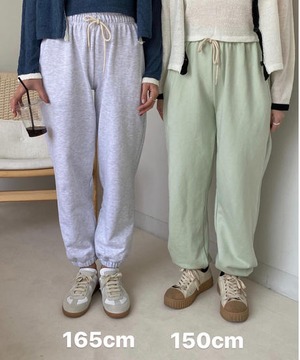 《即納商品》day jogger pants (ivory / gray / yellow / mint)