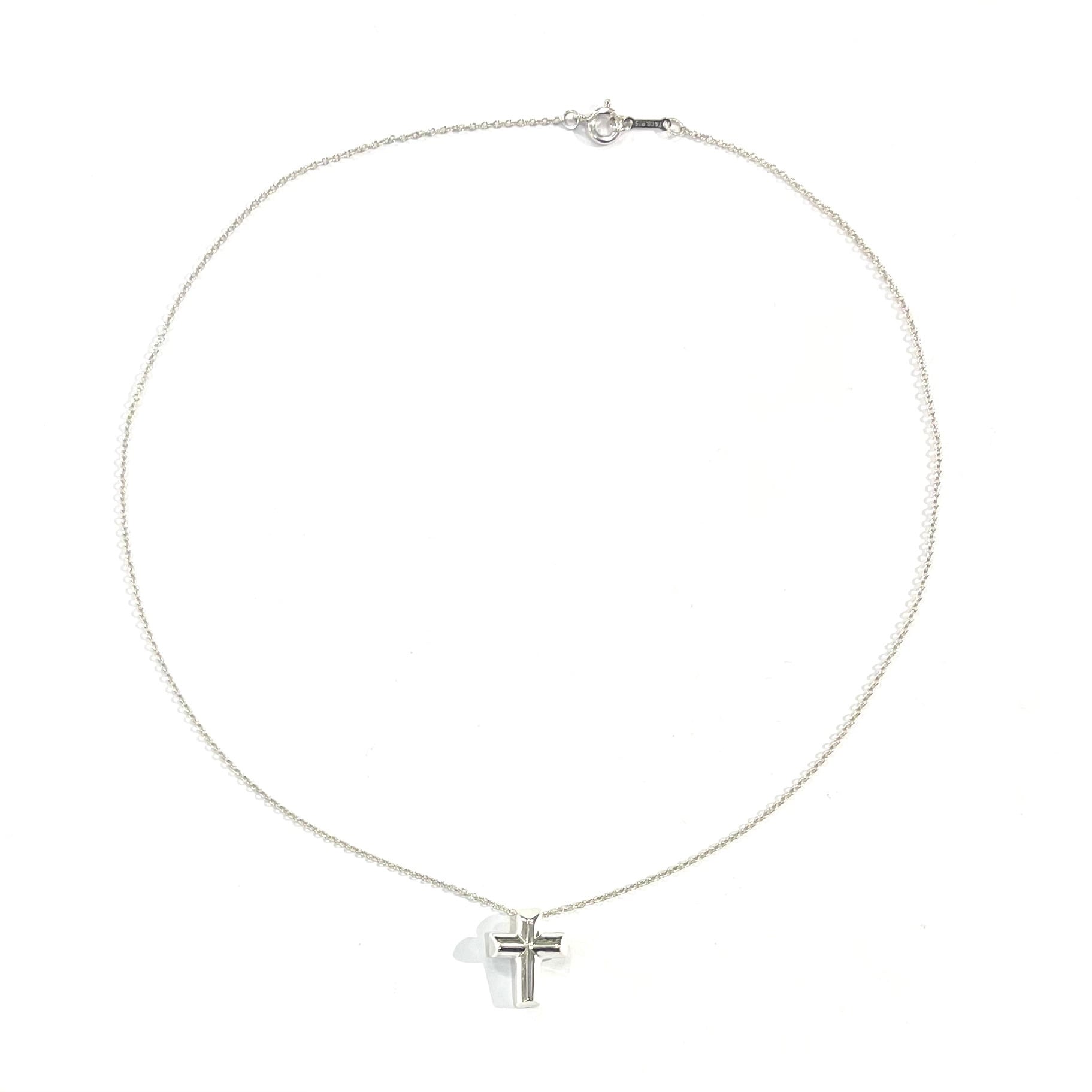 TIFFANY&CO.】2633 テンダネスハート クロスネックレス SV925 41cm