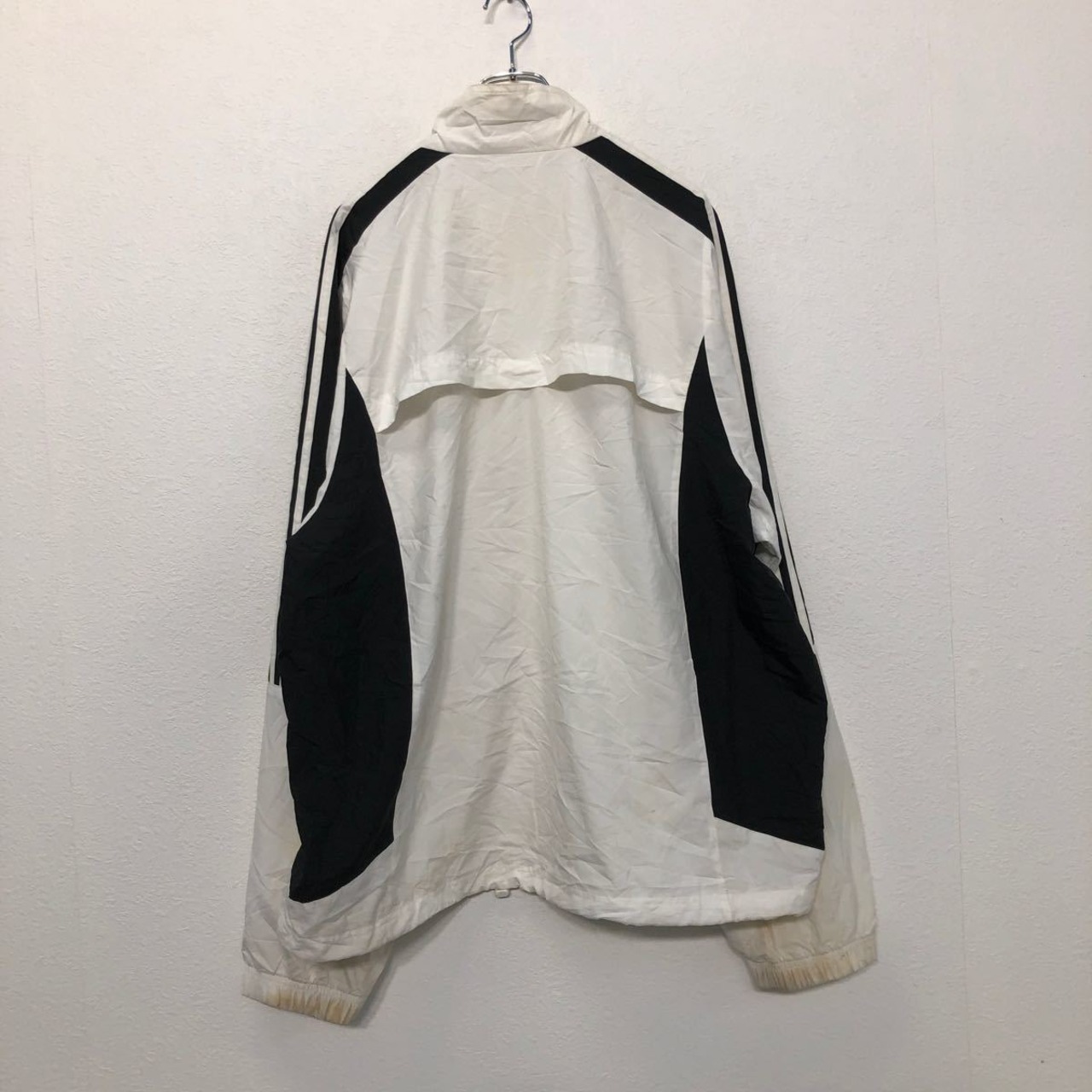 adidas トラック ジャケット XL ホワイト ブラック アディダス ライン 