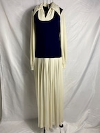 70’s Switching pleated dress Made in U.S.A