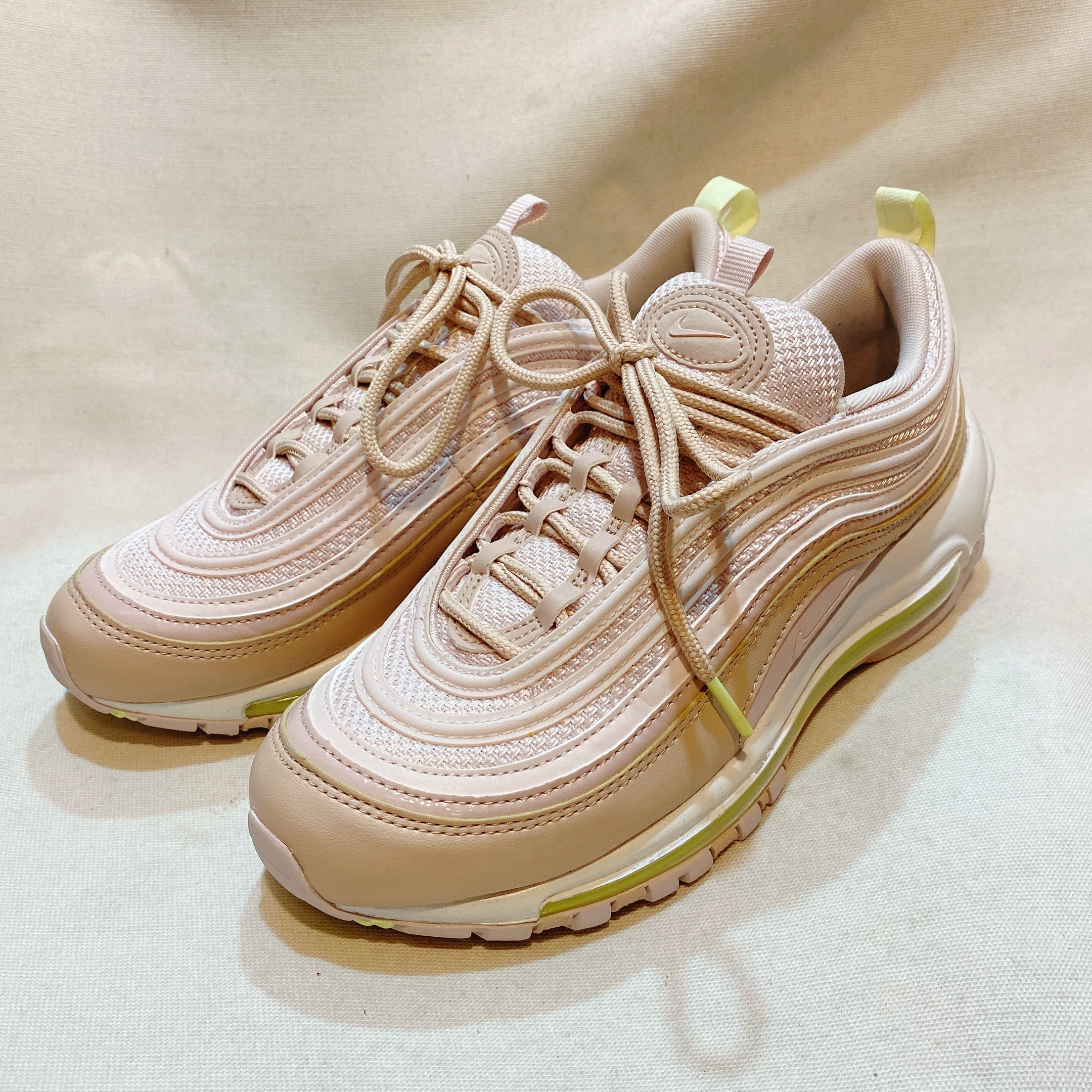 ナイキ エアマックス97 スニーカー ピンクベージュ色 NIKE AIR MAX 97