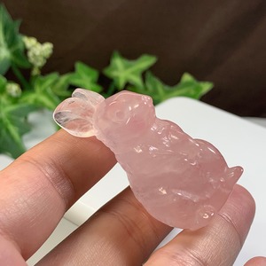 7.ローズクォーツうさぎ・お出かけうさちゃん