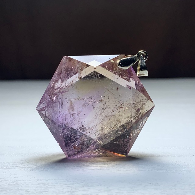 4.六芒星☆アメトリン ペンダントトップ