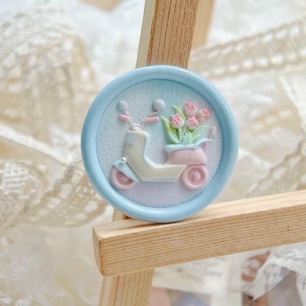 ロマンチック宅配便 25mm・シーリングスタンプ