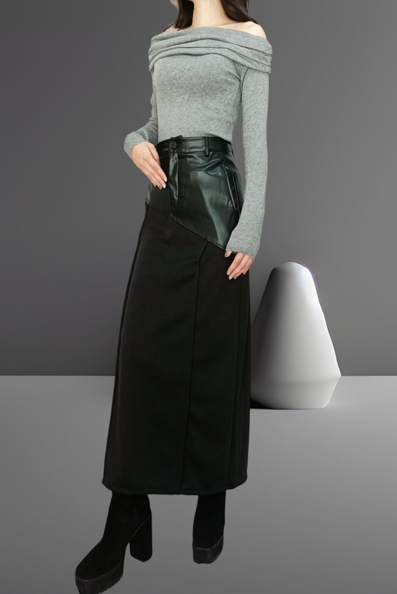 タイトスカート 着痩せ