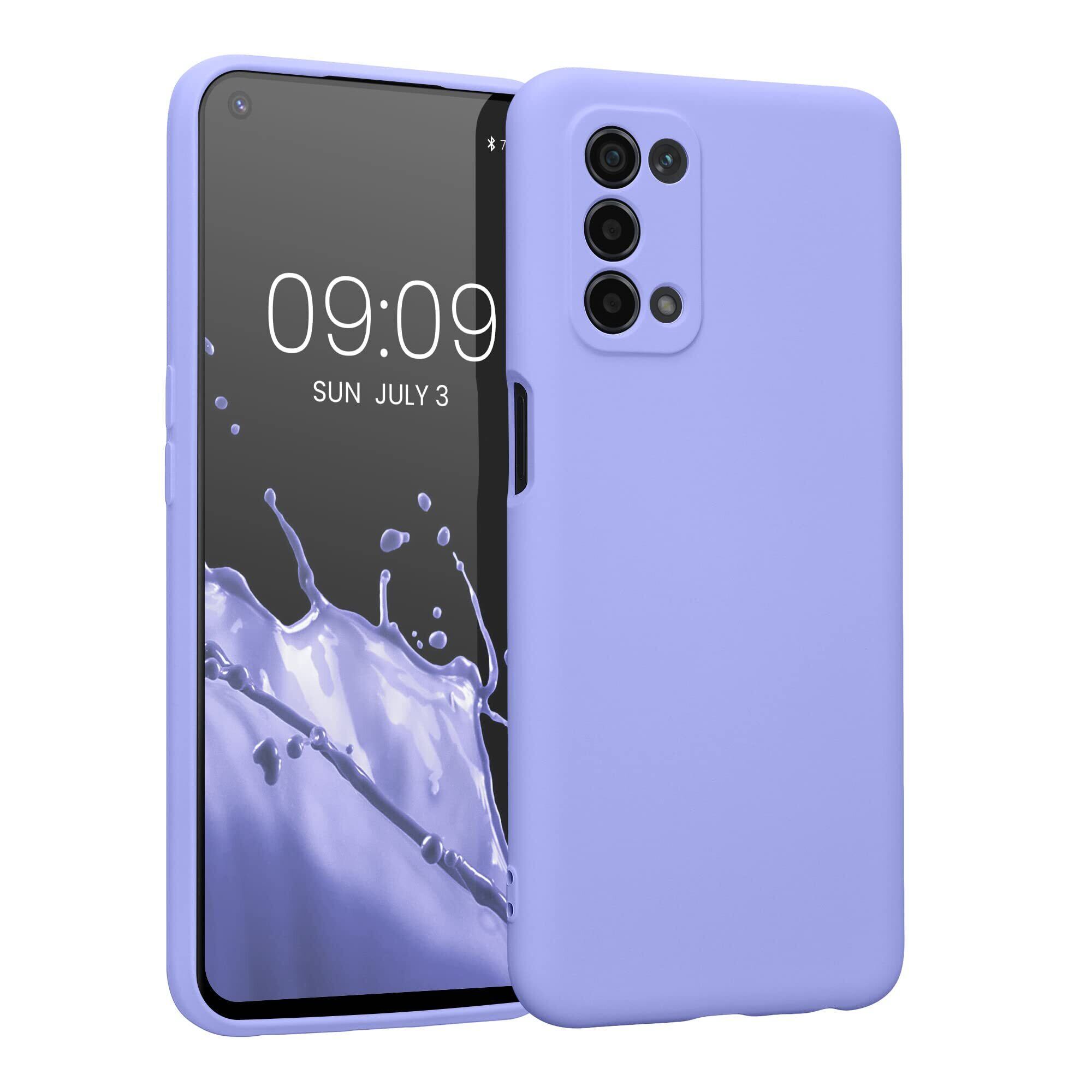 【在庫のみ】kwmobile スマホケース Oppo A74 (5G) / A54 (5G)対応 ケース - スマートフォン 耐衝撃 TPU シリコン パステルラベンダー