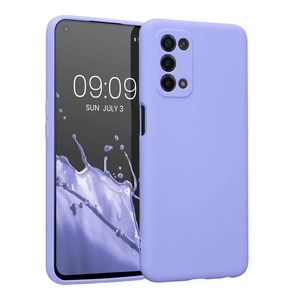【在庫のみ】kwmobile スマホケース Oppo A74 (5G) / A54 (5G)対応 ケース - スマートフォン 耐衝撃 TPU シリコン パステルラベンダー
