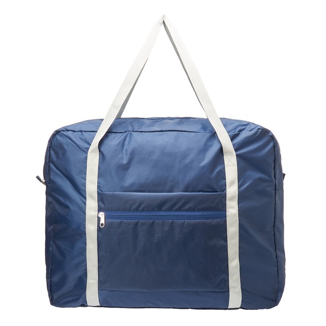 携帯用折り畳み大容量ボストンバッグ 2個セット 財布とエコバッグのaoto Bag
