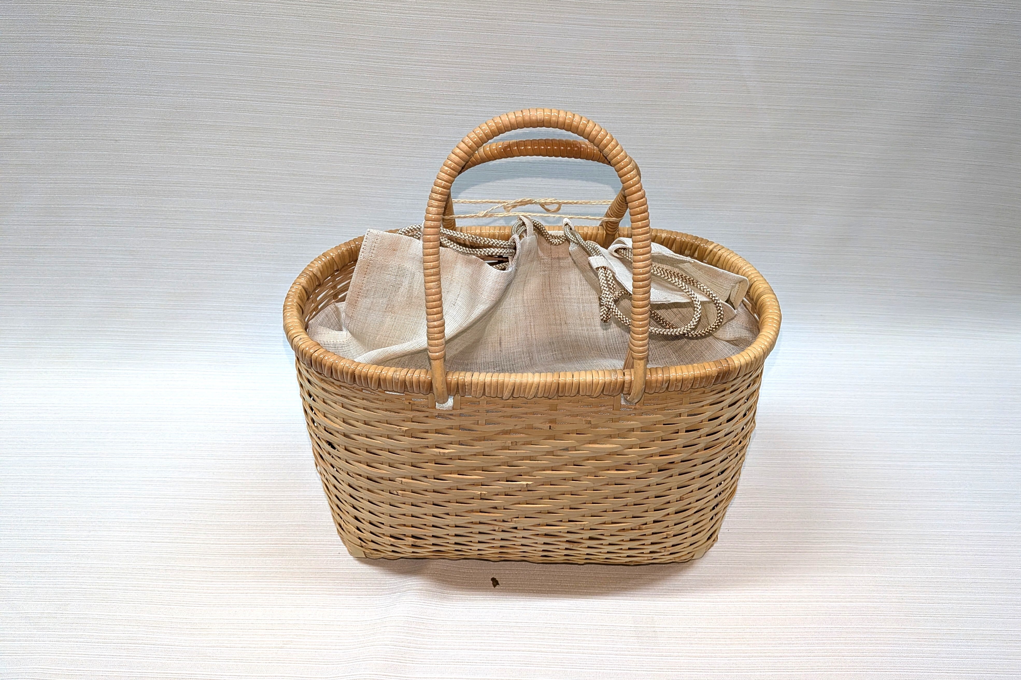 大分オンセバッグ  買物篭　手竹　(No 3)