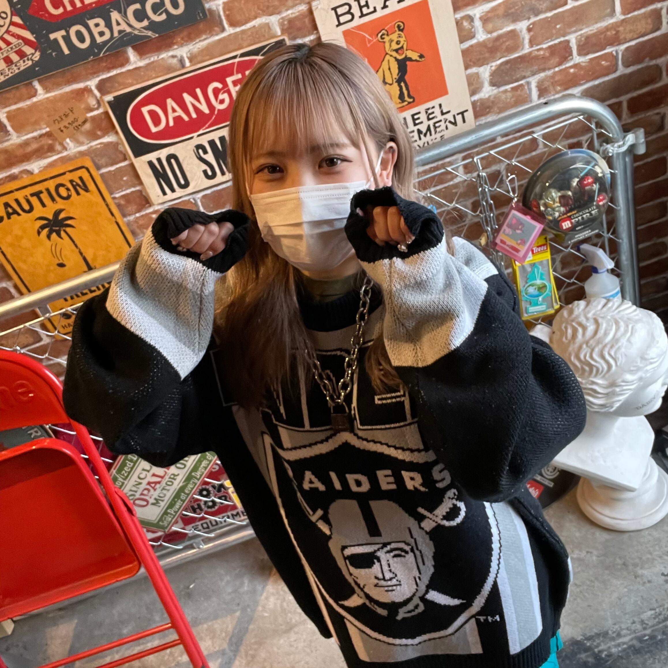 NFL RAIDERS レイダース ニットセーター 厚手 ビッグロゴ | 古着 NFL RAIDERS レイダース ニットセーター 厚手 ビッグロゴ | 古着