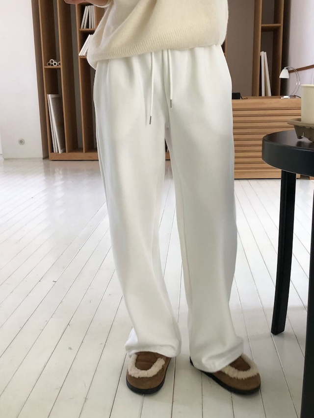 (予約) verveine / Soft string brushed sweat pants 4color