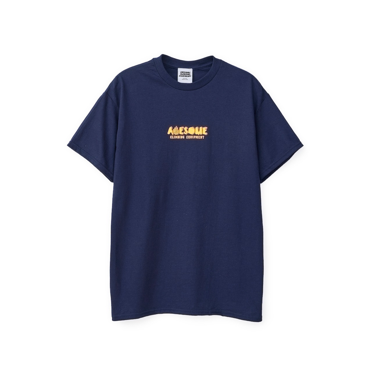 ”AWESOME” Hand drawing  Logo T-shirts / Navy