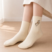 【数量限定】まるの刺繍くつした