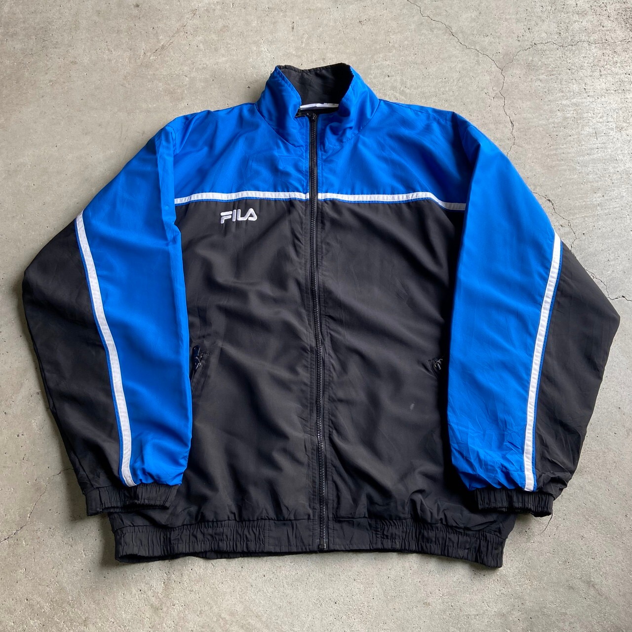 FILA フィラ ワンポイントロゴ刺? ポリエステル スポーツジャケット 