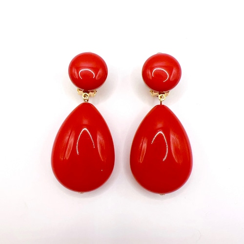 Francine Bramli Paris CUBA ピアス/イヤリング red