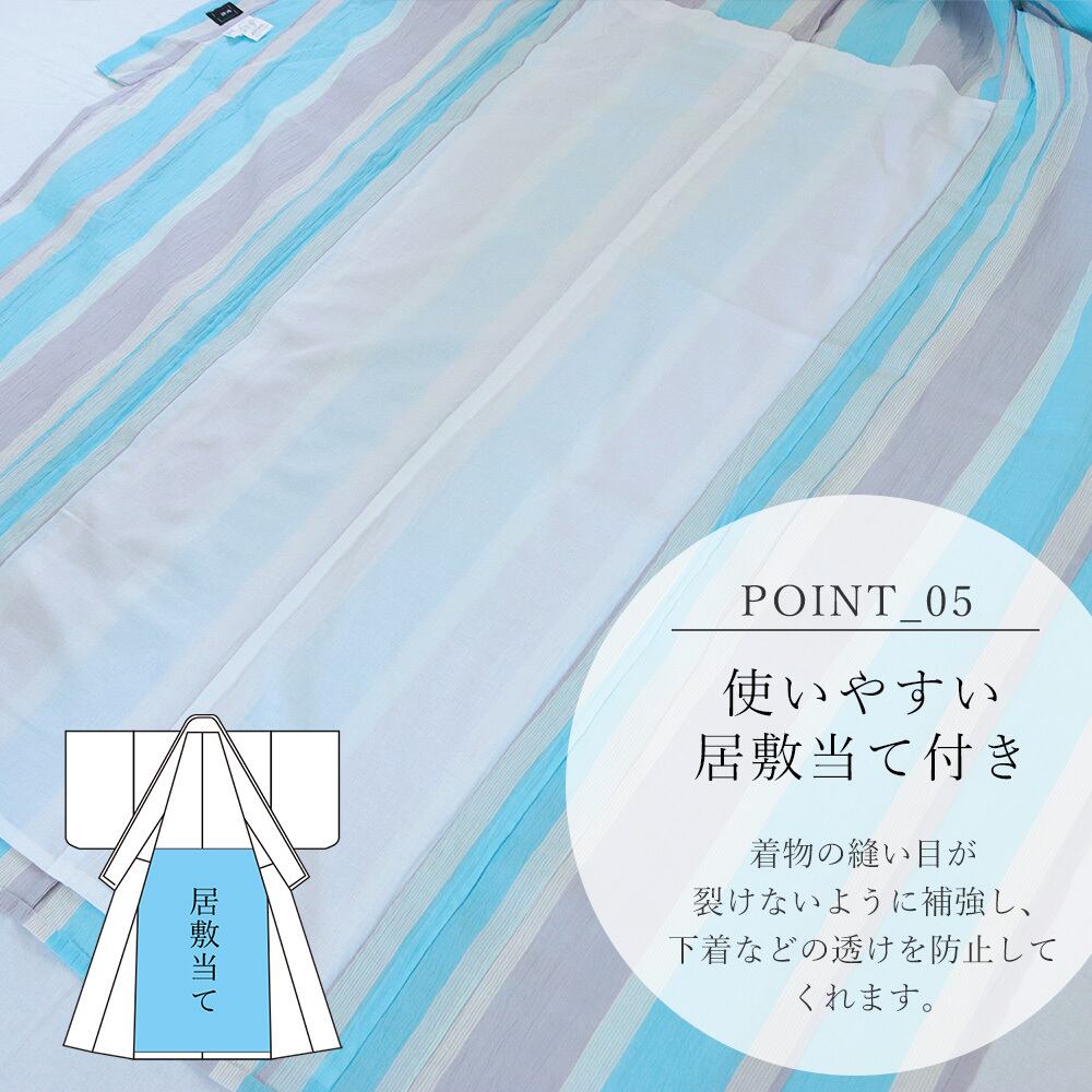 夏着物 単衣 小千谷ちぢみ 麻100 洗える 単品 日本製 | IKS COLLECTION