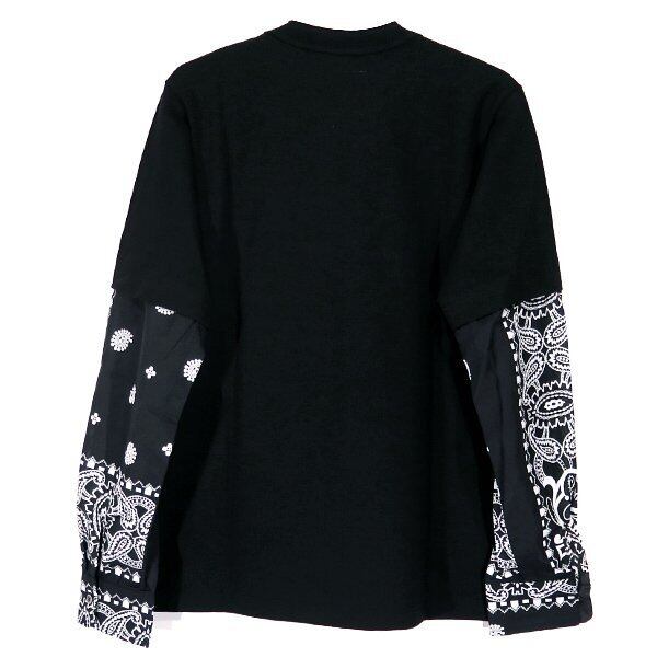 sacai サカイ 21SS ARCHIVE PRINT MIX LONG SLEEVE T-SHIRT 21-02477M