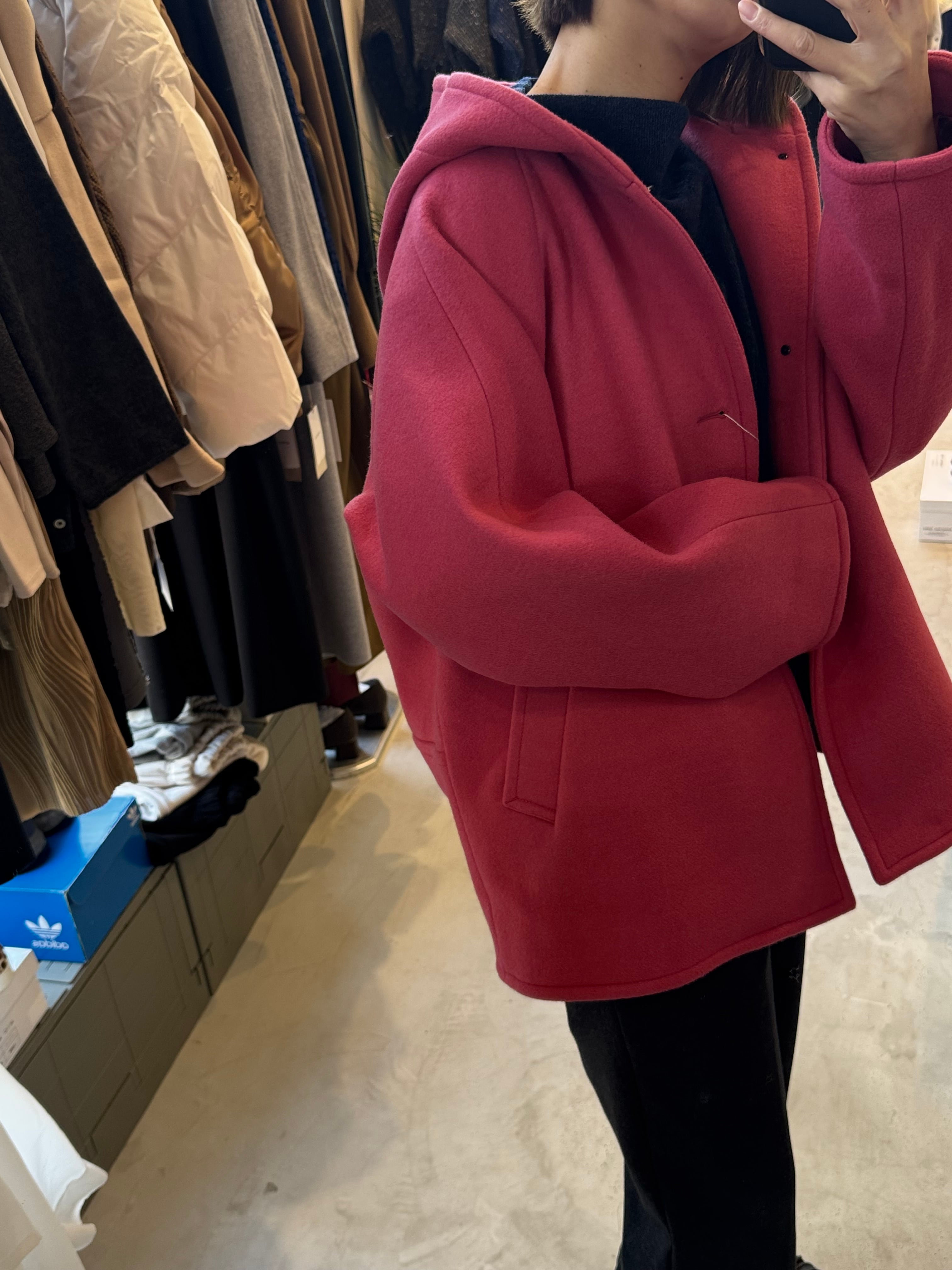 【LEMELANGE】フード付きウールコート　8553903