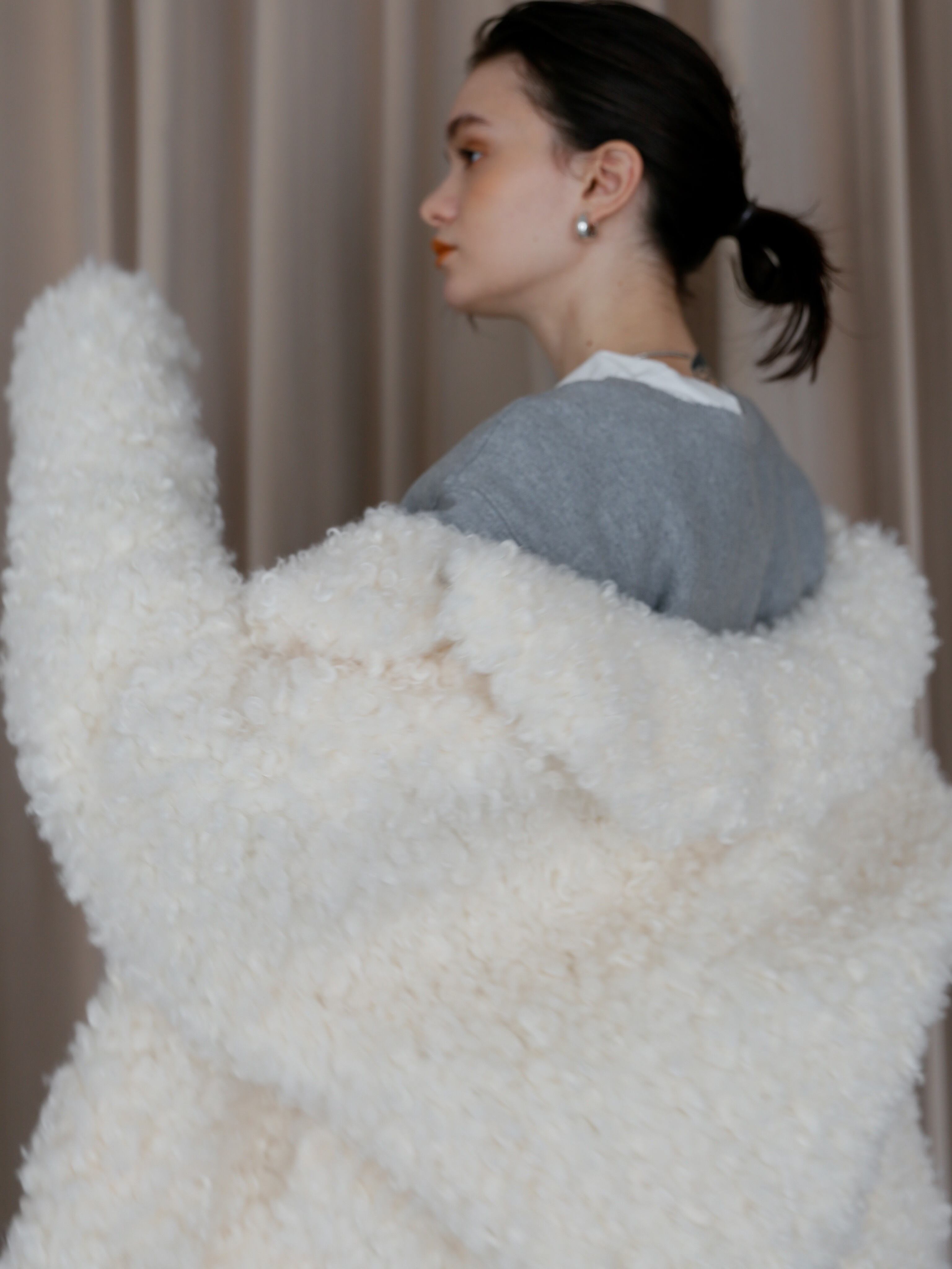 Katrin Tokyo / 4way eco fur coat（ivory）