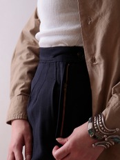 1970's Military / Side Zipper Wool Slacks