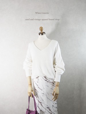 2020SS / Whim Gazette(ウィムガゼット) リリヤーンニットプルオーバー