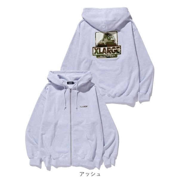 XLARGE エクストララージ パーカー ジップ OG BOX ZIP UP HOODED