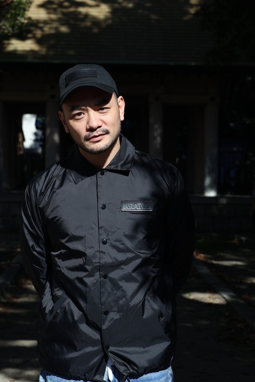 Aratos Leather Patched Low Cap "Black"