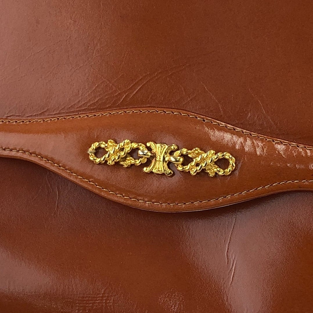 CELINE セリーヌ ブラゾン レザー チェーン ミニバッグ ショルダー