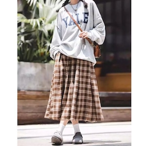 Check pattern skirt M15254