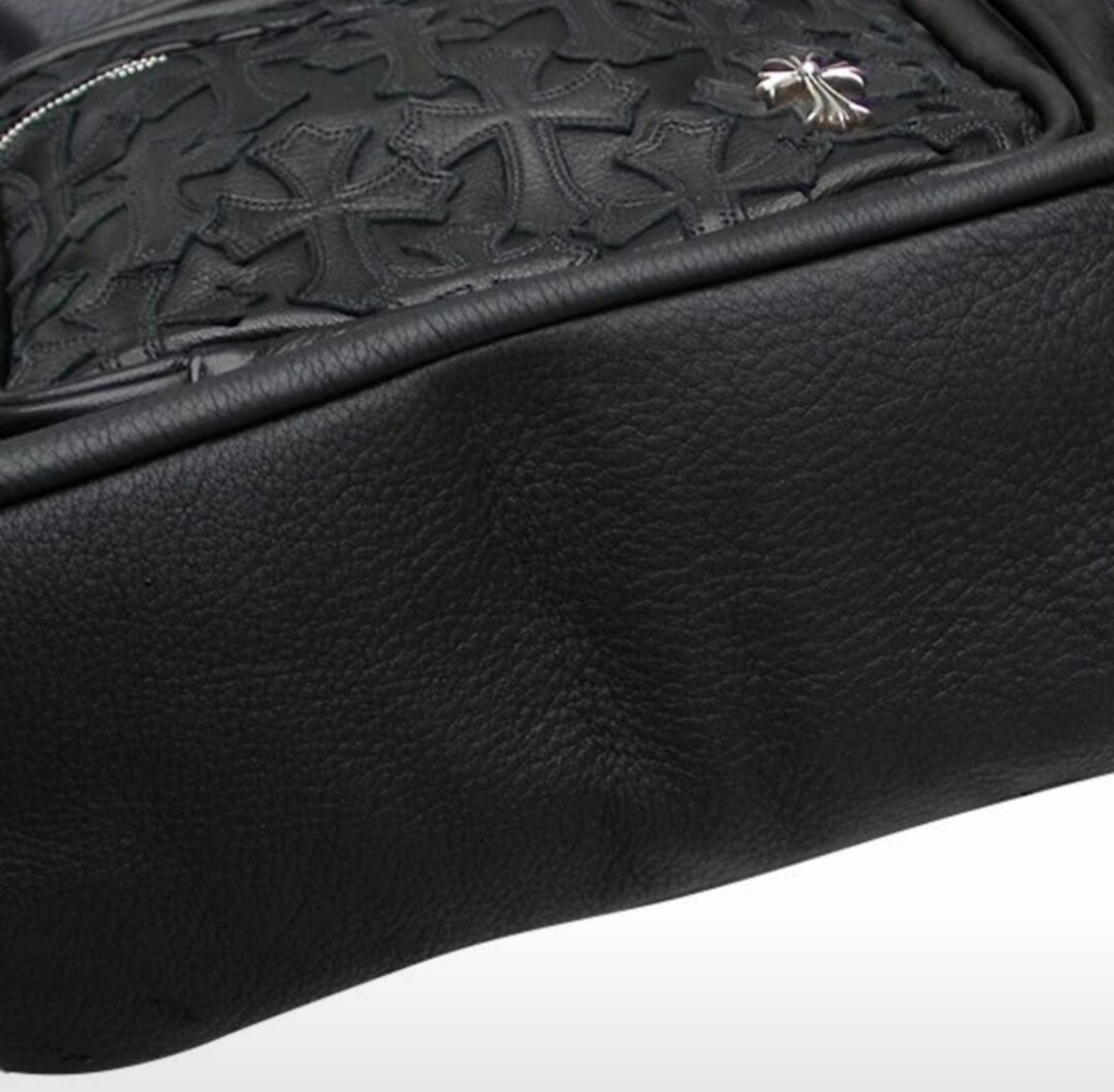 CHROME HEARTS クロムハーツ レザー バックパック セメタリークロス