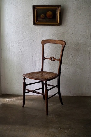 イギリス アンティークラタンチェア-antique rattan chair
