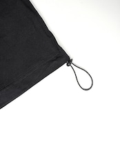 ロゴプリントドローコードルーズTシャツ (BLACK) CQ-48039