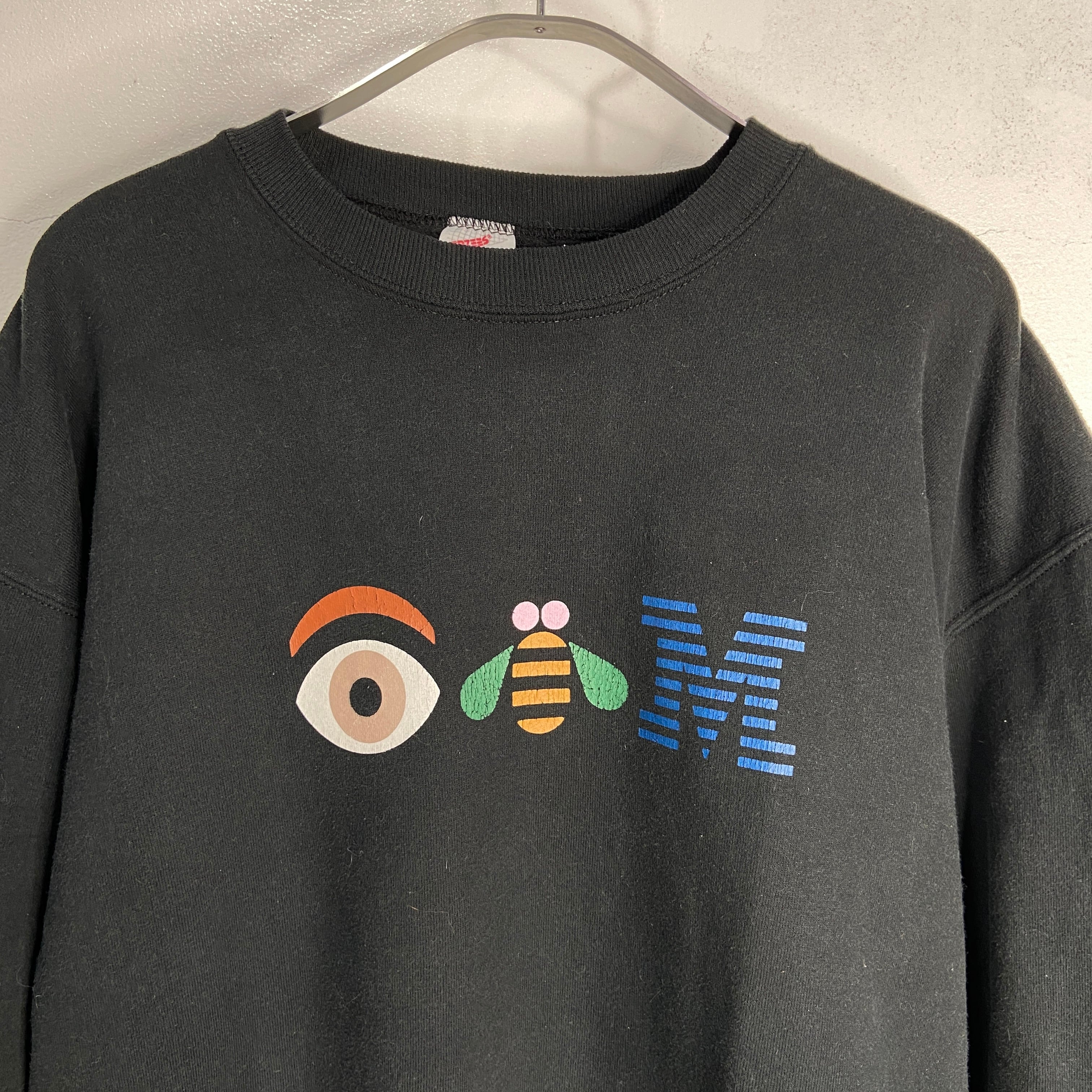 送料無料』90s USA製 IBM企業ロゴプリントプルオーバースウェット 