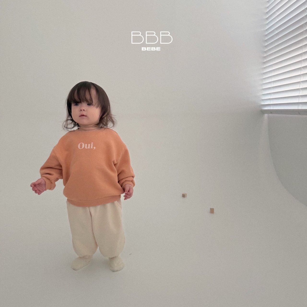 【Bella bambina】Oui, スウェット オレンジ 70~100cm - 3