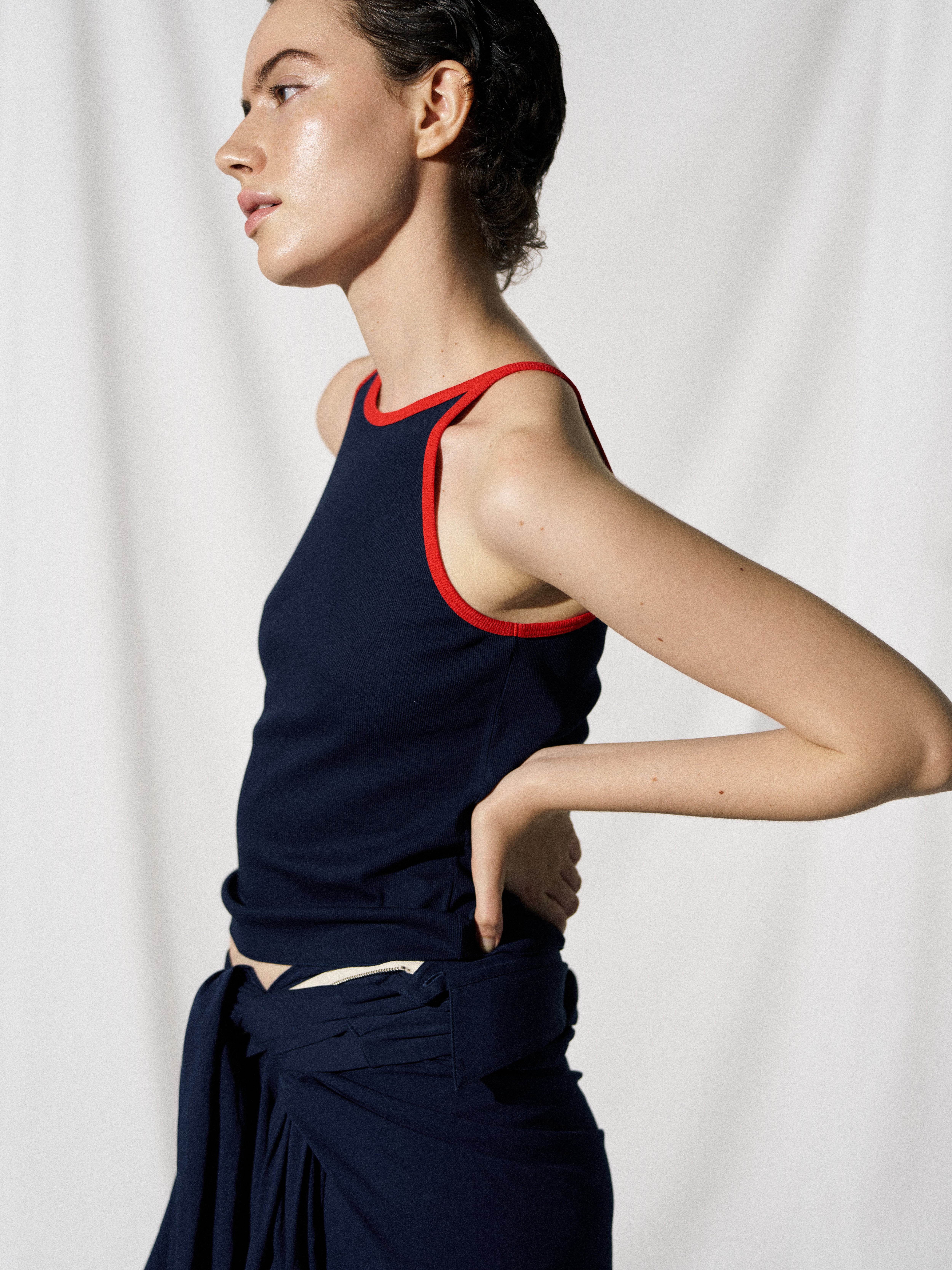 Fresca zero Light Rib Tank Top | GGG ONLINE STORE