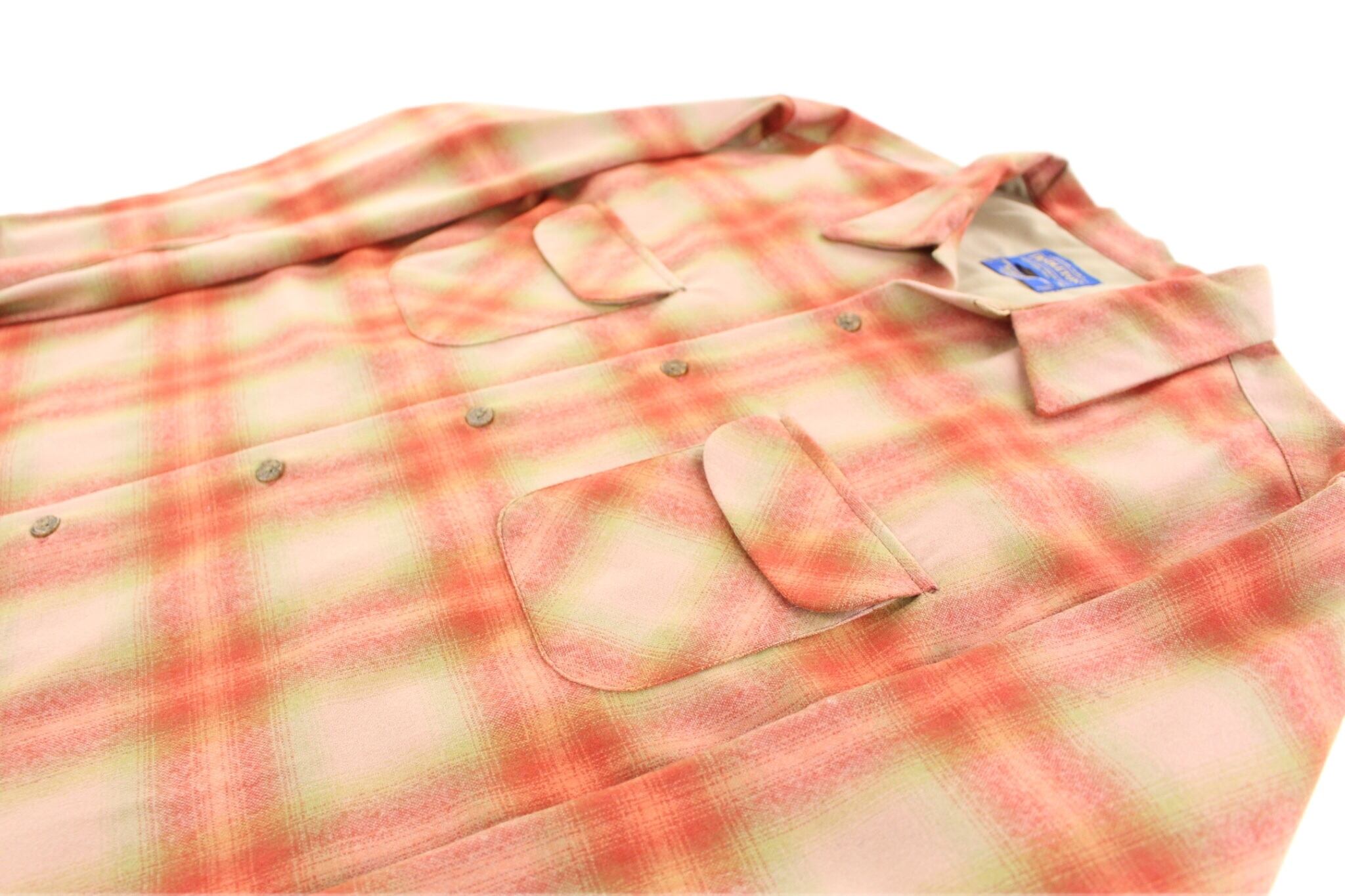 PENDLETON ペンドルトン オンブレチェックシャツ シャドー オープン PENDLETON オンブレチェック オープンカラーシャツ【OT-6447】 | cv