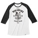 【在庫限りで販売終了】Tri Brend Raglan 3/4 Sleeve T-Shirt / TLL / White×Black