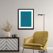 EAU DE PARFUM N°17｜香りの余韻を描くミニマルラインアートポスター｜静けさと気品を宿す一枚｜高品質印刷｜A2ポスター