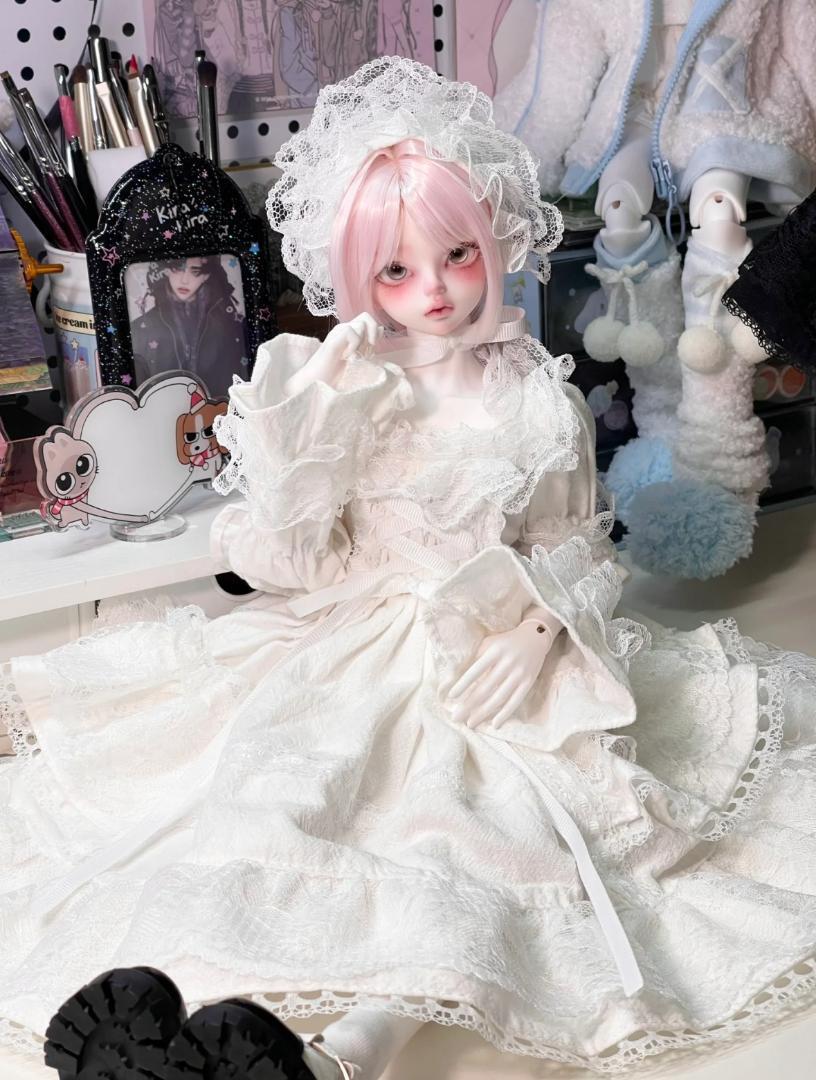 ディーラー製 ドール服 洋服 1/4サイズ MDD 白ドレス-C1149 ディーラー製 ドール服 洋服 1/4サイズ MDD 白ドレス-C1149